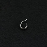 S925 Sterling Silver Earrings Hollow Stud Open Beetle Shape Rock Style