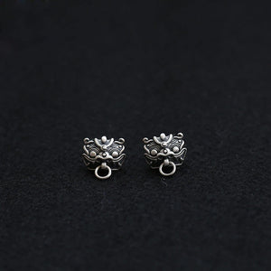 S925 Sterling Silver Chinese Animal Earrings