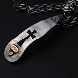 Golden Eye Skull Pendant Necklace