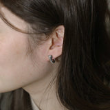 Retro 92 Sterling Silver Tiger Carved Earrings Hip Hop Original Jewelry
