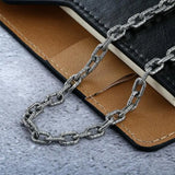 Retro Style Back Pattern Men's All-match Necklace Silver