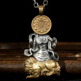 Retro Style Buddha Pendant Guanyin Bodhisattva Necklace