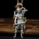 Men's Retro Lucky Fortune God of Wealth Pendant