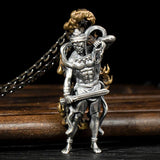 Men's Retro Lucky Fortune God of Wealth Pendant