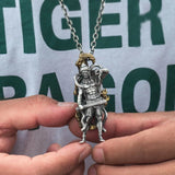Men's Retro Lucky Fortune God of Wealth Pendant