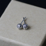 Hydrangea S925 Sterling Silver Ear Bone Earrings