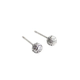 Retro Style S925 Silver Hydrangea Ear Earrings