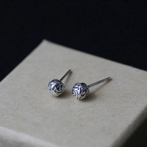 Hydrangea S925 Sterling Silver Ear Bone Earrings