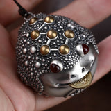 Silver Golden Toad Pendant Handle Massage Key Pendant Luck Car Small Pendant