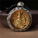 Retro Thousand-hand Guanyin Buddha Long Necklace Pendant Sweater Chain