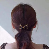 Retro Bowknot Ponytail Hair Circle High Elastic Female Head Rope