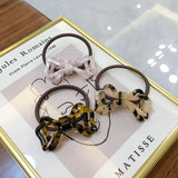 Retro Bowknot Ponytail Hair Circle High Elastic Female Head Rope