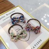 Retro Bowknot Ponytail Hair Circle High Elastic Female Head Rope