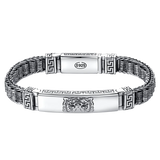 Retro Tiger Bracelet Men's Peace Pattern Zodiac Jewelry