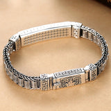 Retro Tiger Bracelet Men's Peace Pattern Zodiac Jewelry