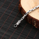 Vajra Buckle Silver Bracelet