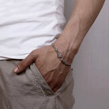Vajra Buckle Silver Bracelet