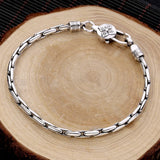 Vajra Buckle Men's Silver Bracelet & Fine Jewelry