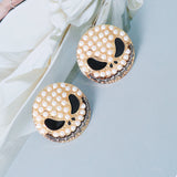Crystal Snow Monster Drop Earrings for Women
