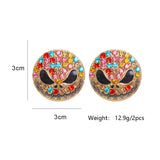 Crystal Snow Monster Drop Earrings for Women