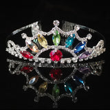 Kids Rhinestone Crown Headdress Princess Hair Jewelry