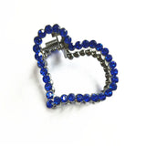 Crystal Heart Hair Claw Geometric Crab Clip Pearl Hair Clip Wedding Hair Jewelry