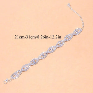 Crystal Evil Eye Anklet Bracelet for Women