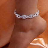 Crystal Evil Eye Anklet Bracelet for Women