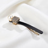 Rhinestone Hairpin Pearl Ponytail Clip