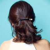 Rhinestone Hairpin Pearl Ponytail Clip