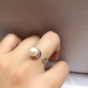 Adjustable Ring Base Mountings Findings Settings for Pearl Beads