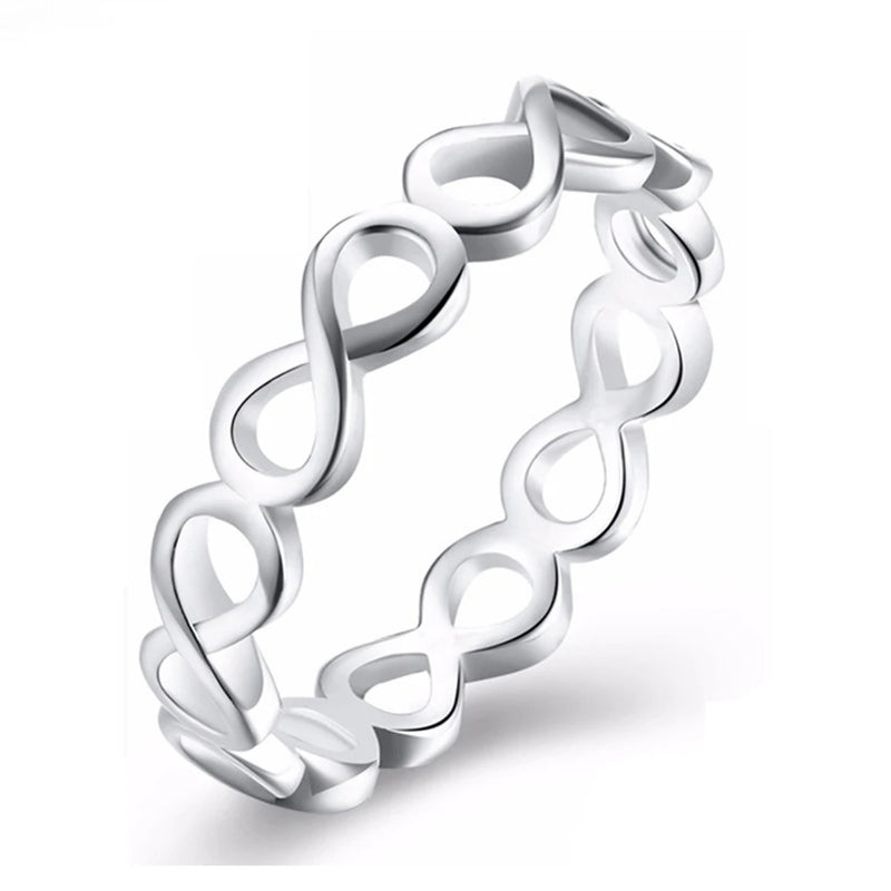 925 Silver Star Moon Heart Zircon Rings Wedding Jewelry