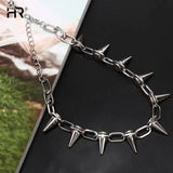 Rivets Chokers Punk Goth CCB Material Choker Necklace Spike Rivet Necklace