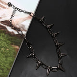 Rivets Chokers Punk Goth CCB Material Choker Necklace Spike