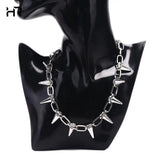 Rivets Chokers Punk Goth CCB Material Choker Necklace Spike Rivet Necklace