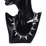 Rivets Chokers Punk Goth CCB Material Choker Necklace Spike