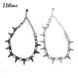 Rivets Chokers Punk Goth CCB Material Choker Necklace Spike