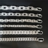 Rock Punk Matte Acrylic Chain Necklace Resin Pendant Jewelry