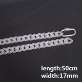 Rock Punk Matte Acrylic Chain Necklace Resin Pendant Jewelry