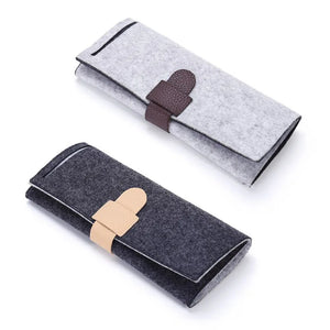 Felt Jewelry Roll Storage Bag Portable Travel Earrings Necklaces Bracelets
