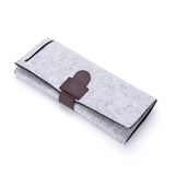 Felt Jewelry Roll Storage Bag Portable Travel Earrings Necklaces Bracelets