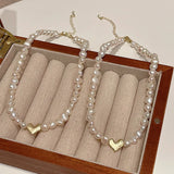 Heart Natural Baroque Freshwater Pearl Necklace