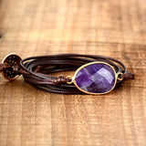 Boho Rope Wrap Bracelets Natural Stones Vegan Friendship Bracelet