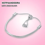 Rose 925 Silver Adjustable Bracelets Party Anniversary Bangle For Women