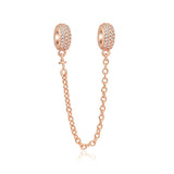 Rose European DIY Beads for Silver 925 Bracelet F073