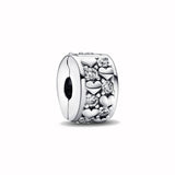 925 Silver Family Always Pav? Clip Charms for Bracelet Making Jewelry