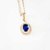 Rose 585 Jewelry Women Pendant with Cubic Zircon