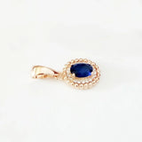 Rose 585 Jewelry Women Pendant with Cubic Zircon