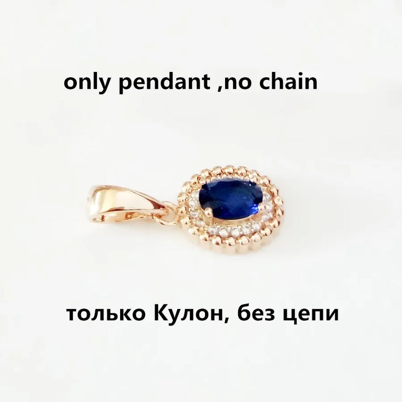 Rose 585 Jewelry Women Pendant with Cubic Zircon