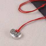 Ruyi Silver Double-sided Long Life Lock Hand-carved Pendant